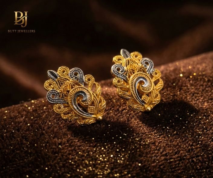 Royal Filigree Two-Tone Studs